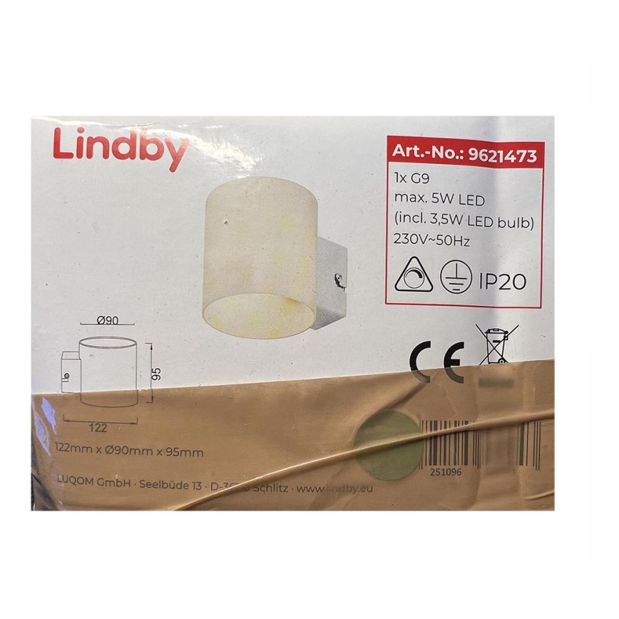 Lindby - Fali lámpa GERRIT 1xG9/5W/230V