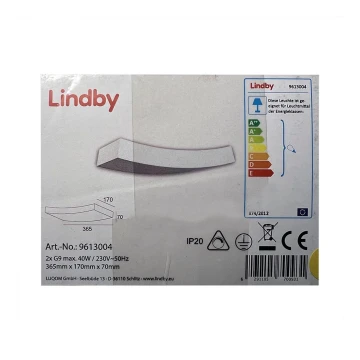 Lindby - Fali lámpa LEANDER 2xG9/20W/230V