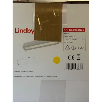 Lindby - LED Fali lámpa TJADA 3xG9/3W/230V