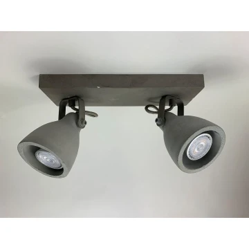 Lindby - LED Spotlámpa KADIGA 2xGU10/5W/230V beton