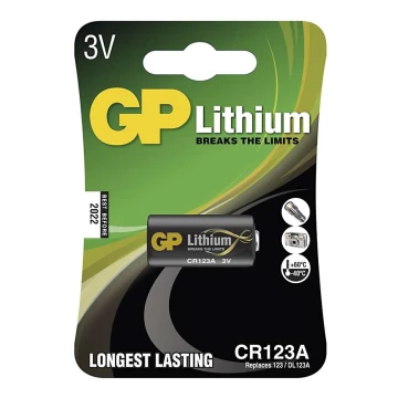 Lítium elem CR123A GP LITHIUM 3V/1400 mAh