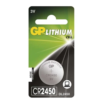 Lítium gombelem CR2450 GP LITHIUM 3V/600 mAh