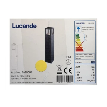 Lucande - LED Kültéri lámpa NICOLA LED/7W/230V IP54