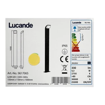 Lucande - LED Kültéri lámpa TINNA LED/6,3W/230V IP65