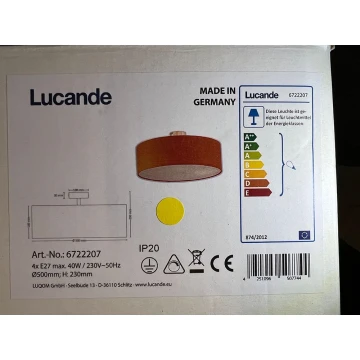 Lucande - Mennyezeti lámpa GALA 4xE27/40W/230V