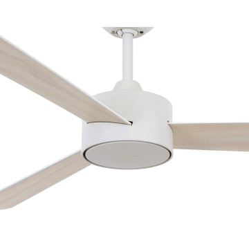 Lucci air 210640 - Mennyezeti ventilátor AIRFUSION CLIMATE III fehér/fa + távirányítás