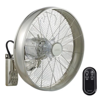 Lucci air 213126 - Fali ventilátor BREEZE 55W/230V matt króm + távirányító