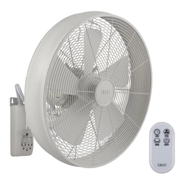 Lucci Air 213128EU - Fali ventilátor BREEZE 55W/230V fehér + távirányító