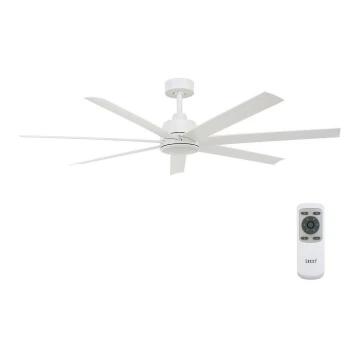 Lucci air 213182 - LED Mennyezeti ventilátor ATLANTA 1xGX53/12W/230V fehér + távirányító