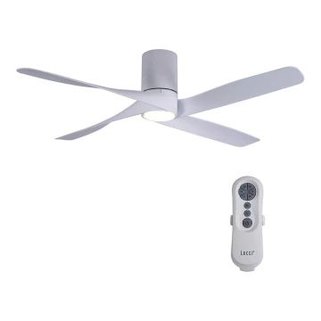 Lucci air 213350 - LED Dimmelhető mennyezeti ventilátor RIVIERA 1xGX53/12W/230V fehér + távirányító