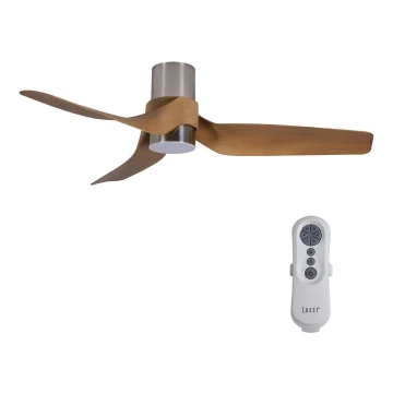 Lucci air 213355-LED Dimmelhető mennyezeti ventilátor NAUTICA 1xGX53/12W/230V fekete/króm + távirányító