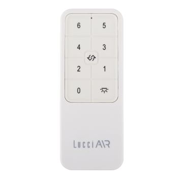 Lucci air 21616049 - Mennyezeti ventilátor MONZA IP55 fehér + távirányítás