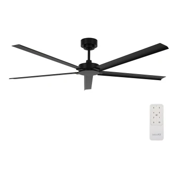 Lucci air 21616149 - Mennyezeti ventilátor MONZA IP55 fekete + távirányítás