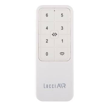 Lucci air 21616249 - Mennyezeti ventilátor POLIS IP55 fehér + távirányítás