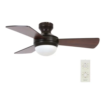 Lucci Air 512311 - Mennyezeti ventilátor AIRLIE HUGGER 2xE27/15W/230V fa/barna + távirányítás