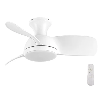 Lucci air 513071 - LED Dimmelhető mennyezeti ventilátor SYROS LED/18W/230V 3000/4000/6000K fehér + távirányítás