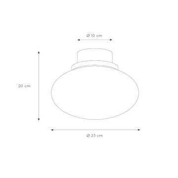 Lucide 03140/23/65 - Mennyezeti lámpa LORENA 1xE27/40W/230V IP44 fekete