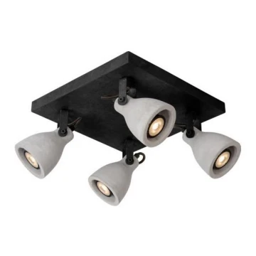 Lucide 05910/19/30 – LED Dimmelhető Spotlámpa CONCRI 4×GU10/5W/230V