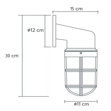 Lucide 11892/01/02 - Kültéri fali lámpa DUDLEY 1xE27/40W/230V IP44 arany