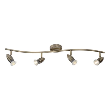 Lucide 13955/20/03 - LED spotlámpa CARO-LED 4xGU10/5W/230V bronz