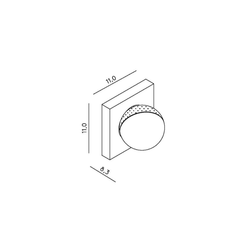 Lucide 17295/04/31 - LED Fali lámpa PHIL LED/4W/230V