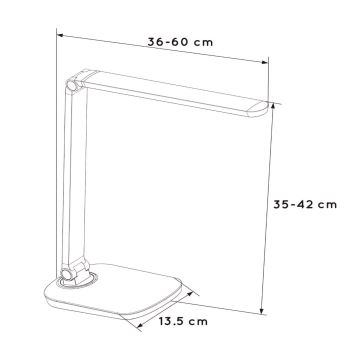 Lucide 24656/10/31 - LED asztali lámpa VARIO LED LED/8W/230V