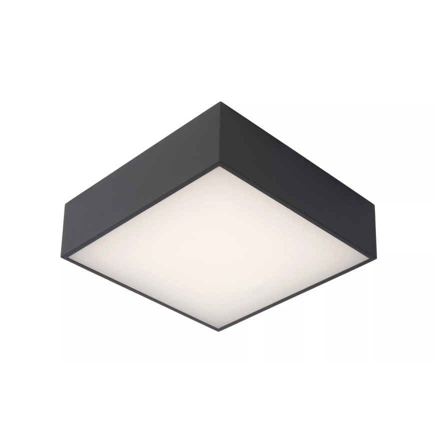 Lucide 27816/10/29 - LED Fürdőszobai mennyezeti lámpa ROXANE LED/12W/230V 24x24 cm IP54 fekete