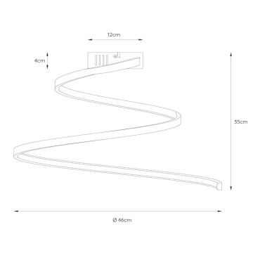 Lucide 46199/25/31 - LED Dimmelhető felületre szerelhető csillár MAXENCE LED/24W/230V fehér