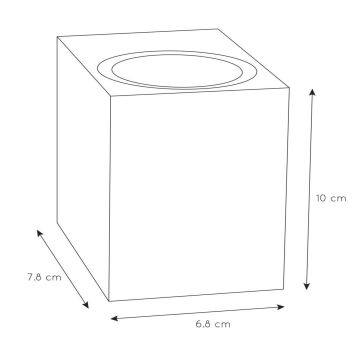 Lucide 69800/01/30 - Kültéri fali lámpa ZARO 1xGU10/35W/230V IP44 fekete