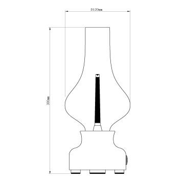 Lucide 74516/02/31 - LED Dimmelhető érintős asztali lámpa JASON LED/2W/230V fehér