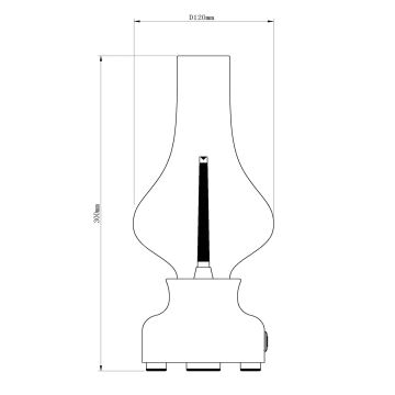 Lucide 74516/02/32 - LED Dimmelhető érintős asztali lámpa JASON LED/2W/230V piros