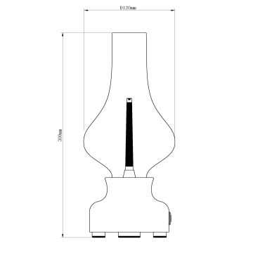 Lucide 74516/02/37 - LED Dimmelhető érintős asztali lámpa JASON LED/2W/230V zöld