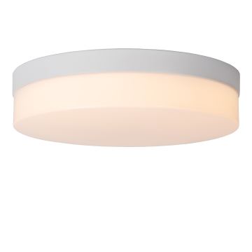 Lucide 79111/30/31 - LED Fürdőszobai mennyezeti lámpa érzékelővel BISKIT LED/18W/230V átm. 28 cm IP44 fehér