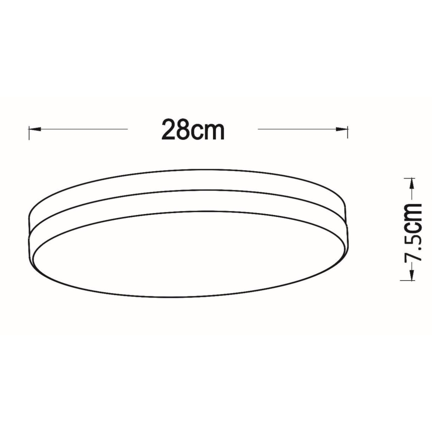 Lucide 79111/30/31 - LED Fürdőszobai mennyezeti lámpa érzékelővel BISKIT LED/18W/230V átm. 28 cm IP44 fehér