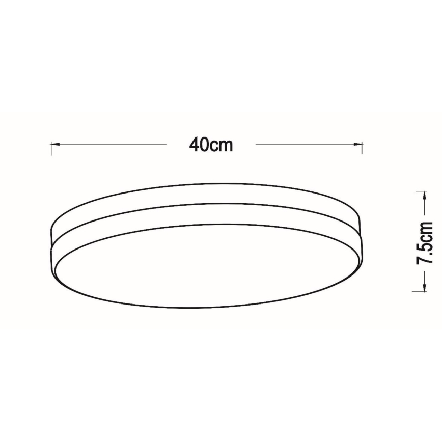 Lucide 79111/40/31 - LED Fürdőszobai mennyezeti lámpa érzékelővel BISKIT LED/36W/230V átm. 40 cm IP44 fehér