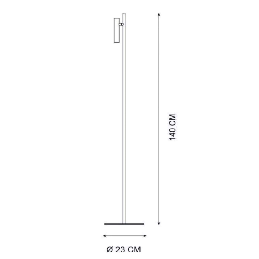 Lucide 79781/05/30 - LED Dimmelhető állólámpa PHILON LED/4,5W/230V