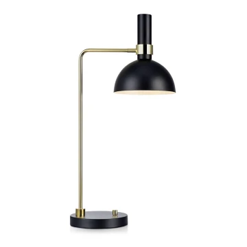 Markslöjd 106973 - Dimmelhető asztali lámpa LARRY 1xE27/60W/230V fekete/arany
