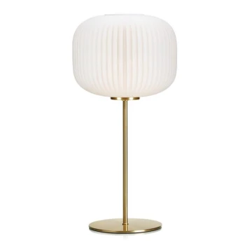 Markslöjd 107819 - Asztali lámpa SOBER 1xE27/60W/230V fehér/sárgaréz