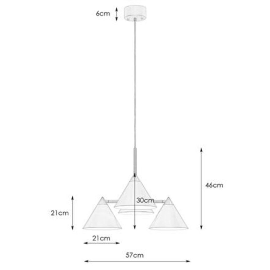 Markslöjd 108077 - Csillár zsinóron KLINT 4xE14/40W/230V fehér