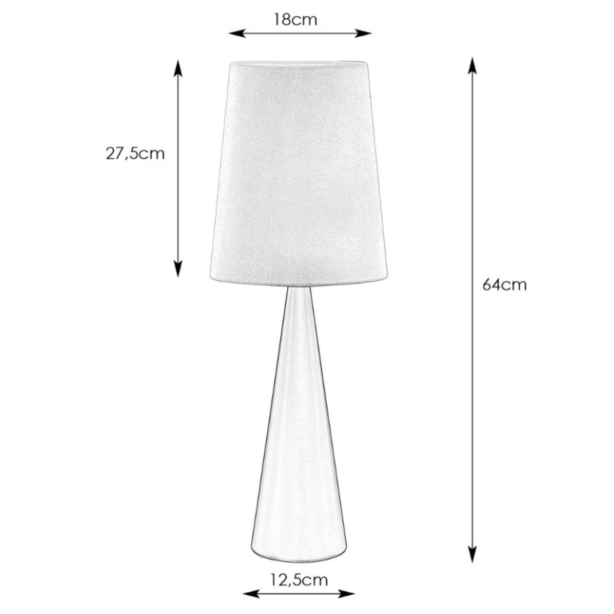Markslöjd 108624 - Asztali lámpa CONUS 1xE14/40W/230V fehér/matt króm