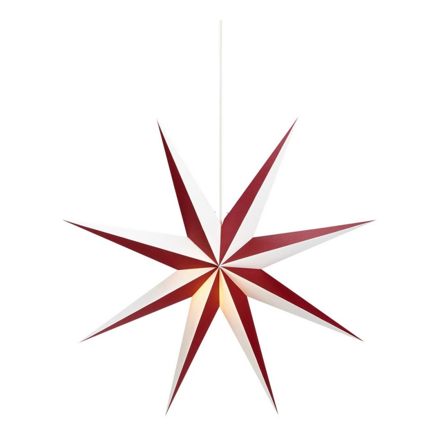 Markslöjd 704523 - Karácsonyi dekoráció ALVA 1xE14/25W/230V piros/fehér 75 cm