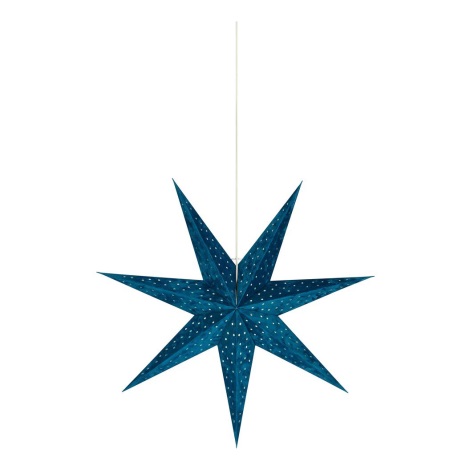 Markslöjd 705487 - Karácsonyi dekoráció VELOURS 1xE14/6W/230V 75 cm kék