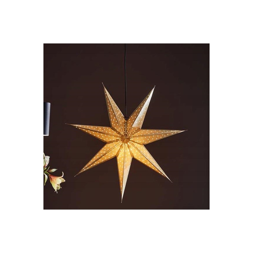 Markslöjd 705790 - Karácsonyi dekoráció GLITTER 1xE14/25W/230V á. 75 cm arany