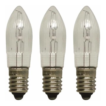 Markslöjd 8264 - KÉSZLET 3x Karácsonyi izzó TOPPLAMPA E10/3W/55V