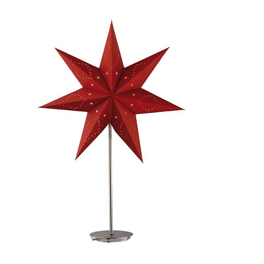 Markslöjd 8813,130 - Karácsonyi dekoráció SATURNUS 1xE14/25W/230V 69 cm piros