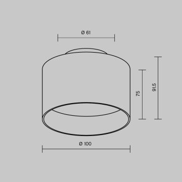 Maytoni C009CW-L12B - LED Spotlámpa PLANET LED/12W/230V