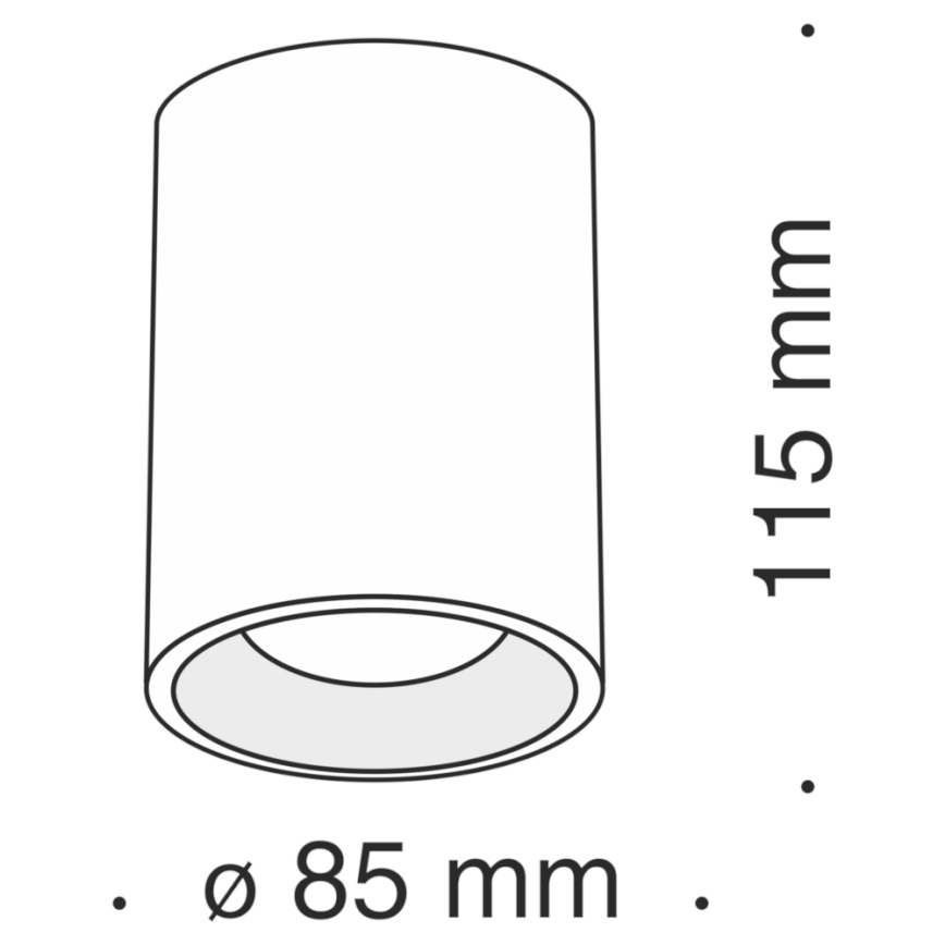 Maytoni C012CL-01W - Spotlámpa SLIM 1xGU10/50W/230V fehér