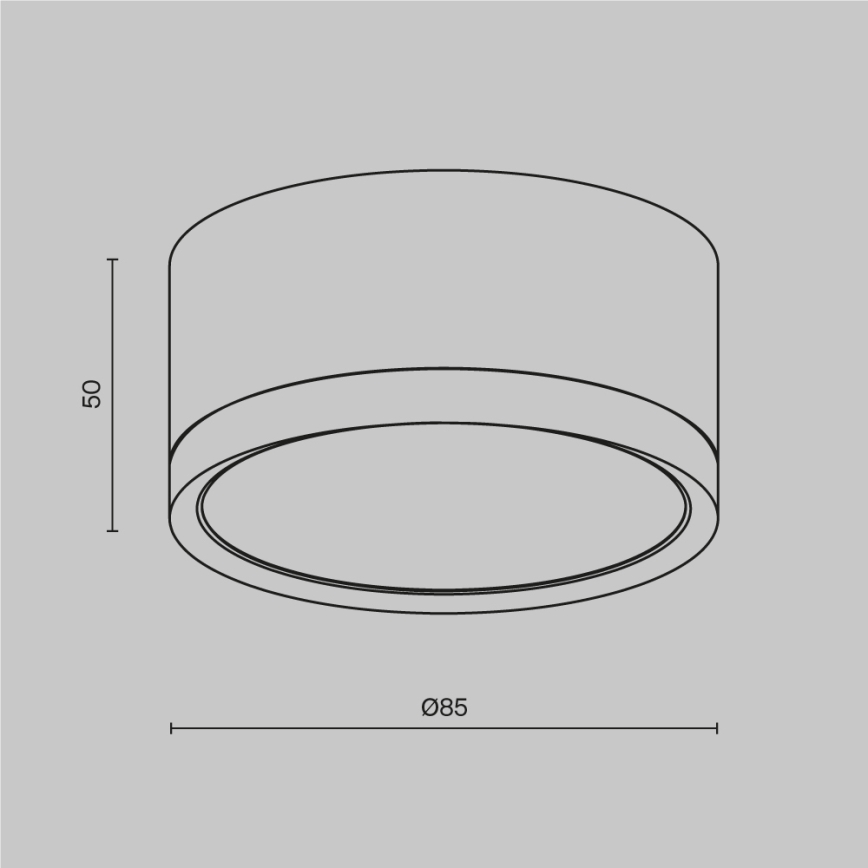 Maytoni C086CL-GX53-SRD-W - Spotlámpa HOOP 1xGX53/15W/230V 8,5 cm fehér