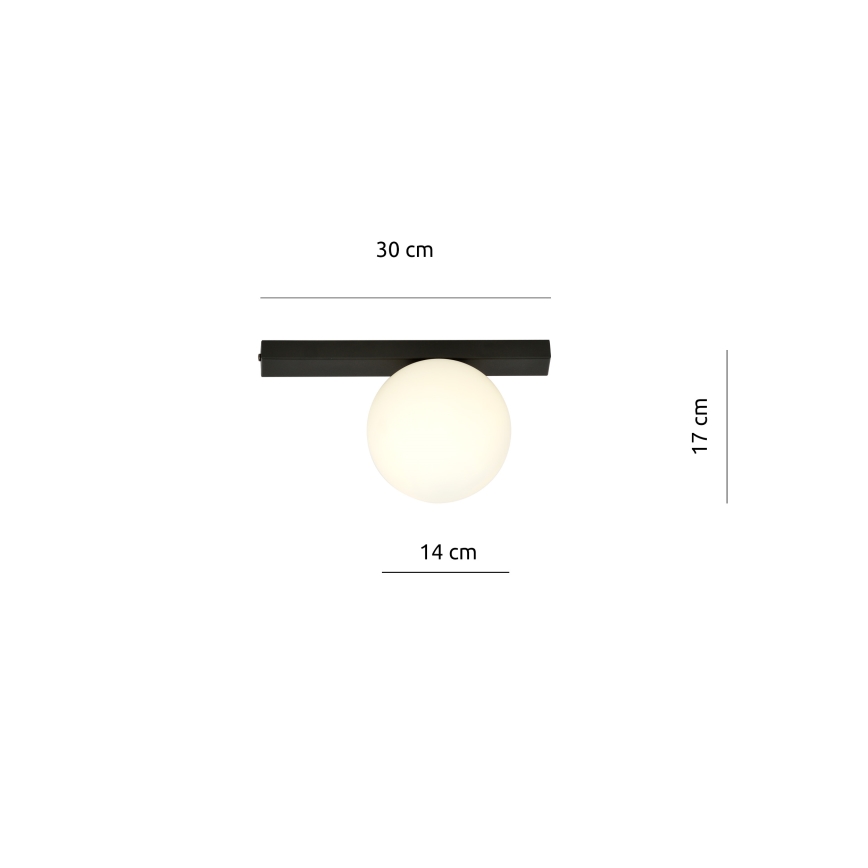 Mennyezeti lámpa FIT 1xE14/10W/230V fekete/fehér