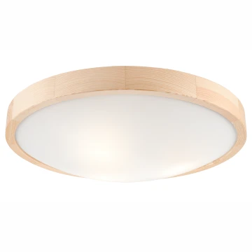 Mennyezeti lámpa NATURAL SLIM 3xE27/60W/230V ø 47 cm fenyő